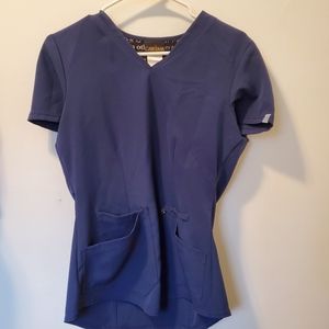 Navy scrub top